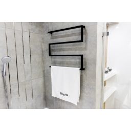 LaVita Trynidad wieszak na ręcznik 60x56 cm czarny mat