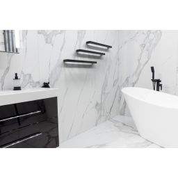 LaVita Nias wieszak na ręcznik 64x7 cm czarny mat