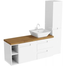 LaVita Floryda szafka 20x40 cm podblatowa moduł wąski biała