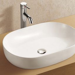 LaVita Verso umywalka 60x41,5 cm nablatowa biały połysk