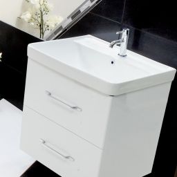 LaVita Nevada umywalka 60,5x47,5 cm prostokątna meblowa-wpuszczana biała