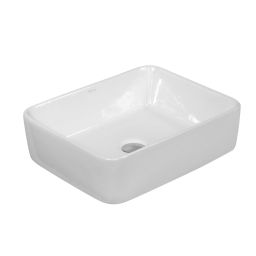 LaVita Luneza Grande umywalka 52x41 cm prostokątna nablatowa biała