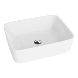 LaVita Luneza umywalka 48x37 cm nablatowa biały połysk