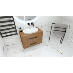 LaVita Puebla umywalka 60x39 cm wpuszczana w blat biały połysk