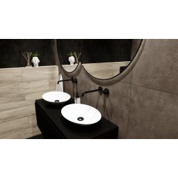 LaVita Cleo umywalka 50x36 cm nablatowa biały połysk