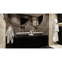 LaVita Cleo umywalka 50x36 cm nablatowa biały połysk