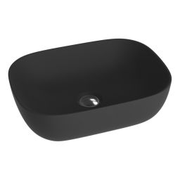 LaVita Costa Black umywalka 46x32,5 cm nablatowa czarny mat