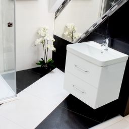 LaVita Nevada umywalka 60,5x47,5 cm prostokątna meblowa-wpuszczana biała