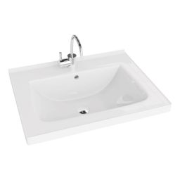 LaVita Kansas umywalka 61x49 cm meblowa prostokątna biały połysk