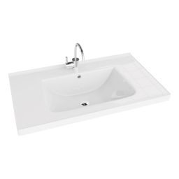 LaVita Kansas umywalka 81x49 cm meblowa prostokątna biały połysk