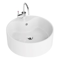 LaVita Teneryfa umywalka 41x41 cm nablatowa biały połysk