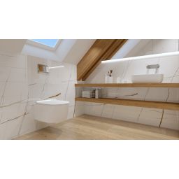 LaVita Costa umywalka 46x32,5 cm nablatowa biały połysk