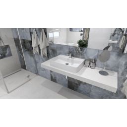 LaVita Altaya umywalka 61x42 cm prostokątna nablatowa biała