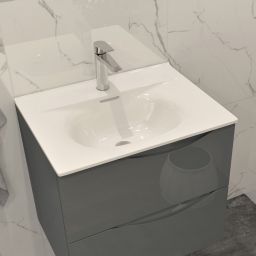 LaVita Kolorado umywalka 81x46,5 cm meblowa prostokątna biały połysk