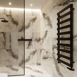 Luxrad Scala New grzejnik łazienkowy dekoracyjny 84x40 cm biały SCN084004009003