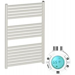 Zestaw Luxrad Ares Elektro grzejnik elektryczny 64,8x45 cm z grzałką biały (ARES6484509003ERG, GLX400B)