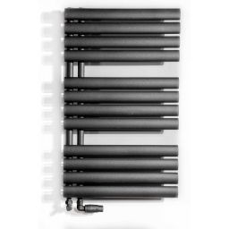 Luxrad Flag Bis grzejnik łazienkowy dekoracyjny 81,6x50 cm czarny FLA08160500S040