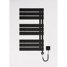 Luxrad Nobile Elektro grzejnik elektryczny 111x50 cm czarny NOB1110500S040ERG