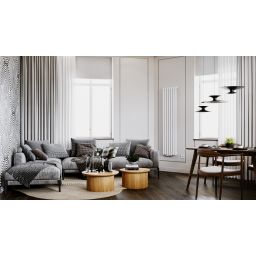 Luxrad Ring Podwójny grzejnik dekoracyjny 160x41 cm podłączenie dolne biały RINP16004109003ZDC