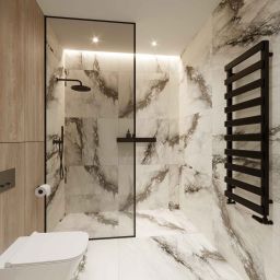 Luxrad Scala New grzejnik łazienkowy dekoracyjny 123x50 cm grafit SCN12300500S007