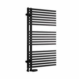 Luxrad Typ E grzejnik łazienkowy dekoracyjny 117,9x50 cm czarny TPE117905009005MAT