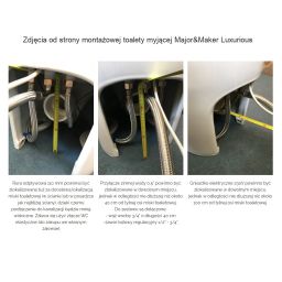 Major&Maker Luxurious toaleta myjąca stojąca biała 1013BQ