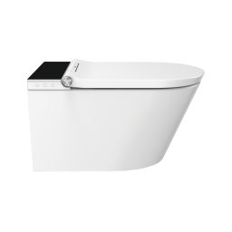 Major&Maker Deluxe B + Coral White toaleta myjąca ze stelażem i przyciskiem wisząca bez kołnierza biała 4020FBS200302W