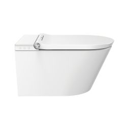 Major&Maker Deluxe A + Coral Black toaleta myjąca ze stelażem i przyciskiem wisząca bez kołnierza biała 4020FWS200302B