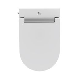 Major&Maker Royal + Coral White toaleta myjąca ze stelażem i przyciskiem wisząca bez kołnierza biała I65S200302W