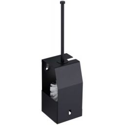 Merida Stella Black Line szczotka toaletowa ścienna czarna GSC350