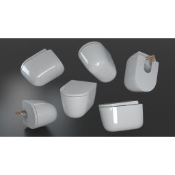 Meissen Keramik Kontra bidet wiszący biały K689-001