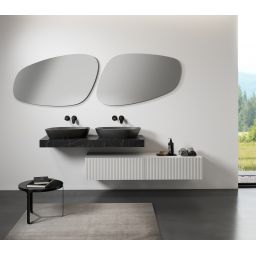 Meissen Keramik Kontra szafka 80x45x30 cm boczna wisząca biała S1004-003