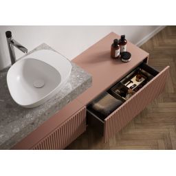 Meissen Keramik Kontra szafka 80x45x30 cm boczna wisząca marsala S1004-004