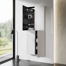 Meissen Keramik Kontra szafka 40x18,3x100 cm boczna wisząca biała S1004-005