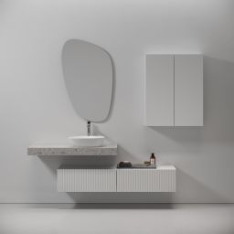 Meissen Keramik Kontra blat naszafkowy 120,4x42,8 cm biały S1004-011
