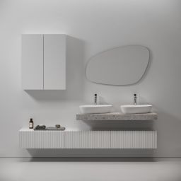 Meissen Keramik Kontra blat naszafkowy 120,4x42,8 cm biały S1004-011