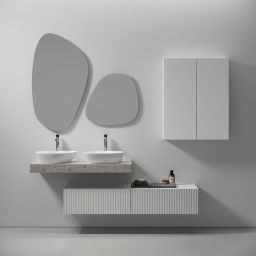 Meissen Keramik Kontra blat naszafkowy 120,4x42,8 cm biały S1004-011