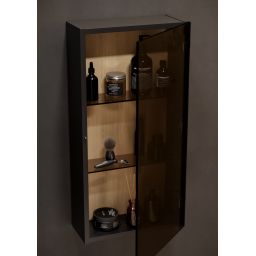 Meissen Keramik Werta szafka 40x17x79,5 cm boczna wisząca antracyt S1005-002