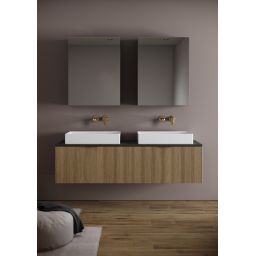 Meissen Keramik Werta szafka 60x17x79,5 cm boczna wisząca antracyt S1005-004