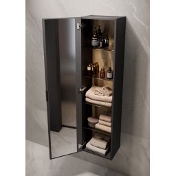 Meissen Keramik Werta szafka 40x29,8x160 cm boczna wisząca antracyt S1005-005