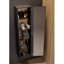 Meissen Keramik Werta szafka 40x29,8x160 cm boczna wisząca antracyt S1005-005