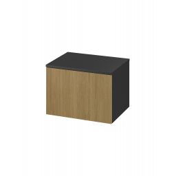 Meissen Keramik Werta szafka z blatem 59,8x45x42,1 cm podumywalkowa wisząca antracyt S1005-008