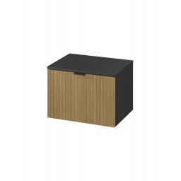 Meissen Keramik Werta szafka z blatem 59,8x45x42,1 cm podumywalkowa wisząca antracyt S1005-008