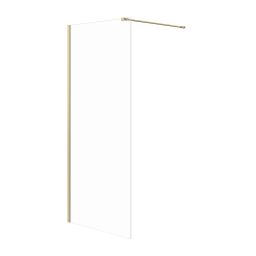 Meissen Keramik Kontra ścianka prysznicowa walk-in 90 cm złoty szczotkowany/szkło przezroczyste S169-009