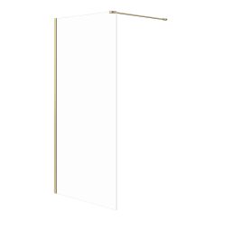 Meissen Keramik Kontra ścianka prysznicowa walk-in 100 cm złoty szczotkowany/szkło przezroczyste S169-010