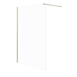 Meissen Keramik Kontra ścianka prysznicowa walk-in 140 cm złoty szczotkowany/szkło przezroczyste S169-012
