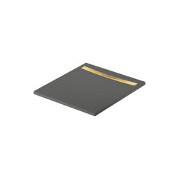 Meissen Keramik Kontra brodzik prostokątny z maskownicą 100x90 cm grafitowy S207-006