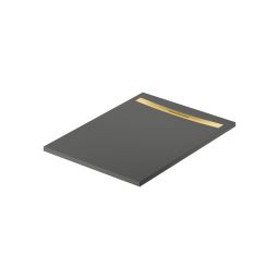 Meissen Keramik Kontra brodzik prostokątny z maskownicą 120x90 cm grafitowy S207-016