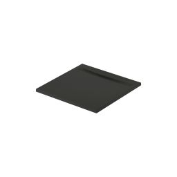 Meissen Keramik Kontra brodzik kwadratowy z maskownicą 90x90 cm czarny S207-025