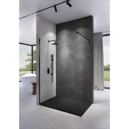 Meissen Keramik Kontra brodzik prostokątny z maskownicą 140x90 cm grafitowy S207-028